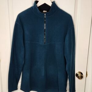 Mens Vintage Ragged Mountain 1/2 zip fleece Made in USA Large